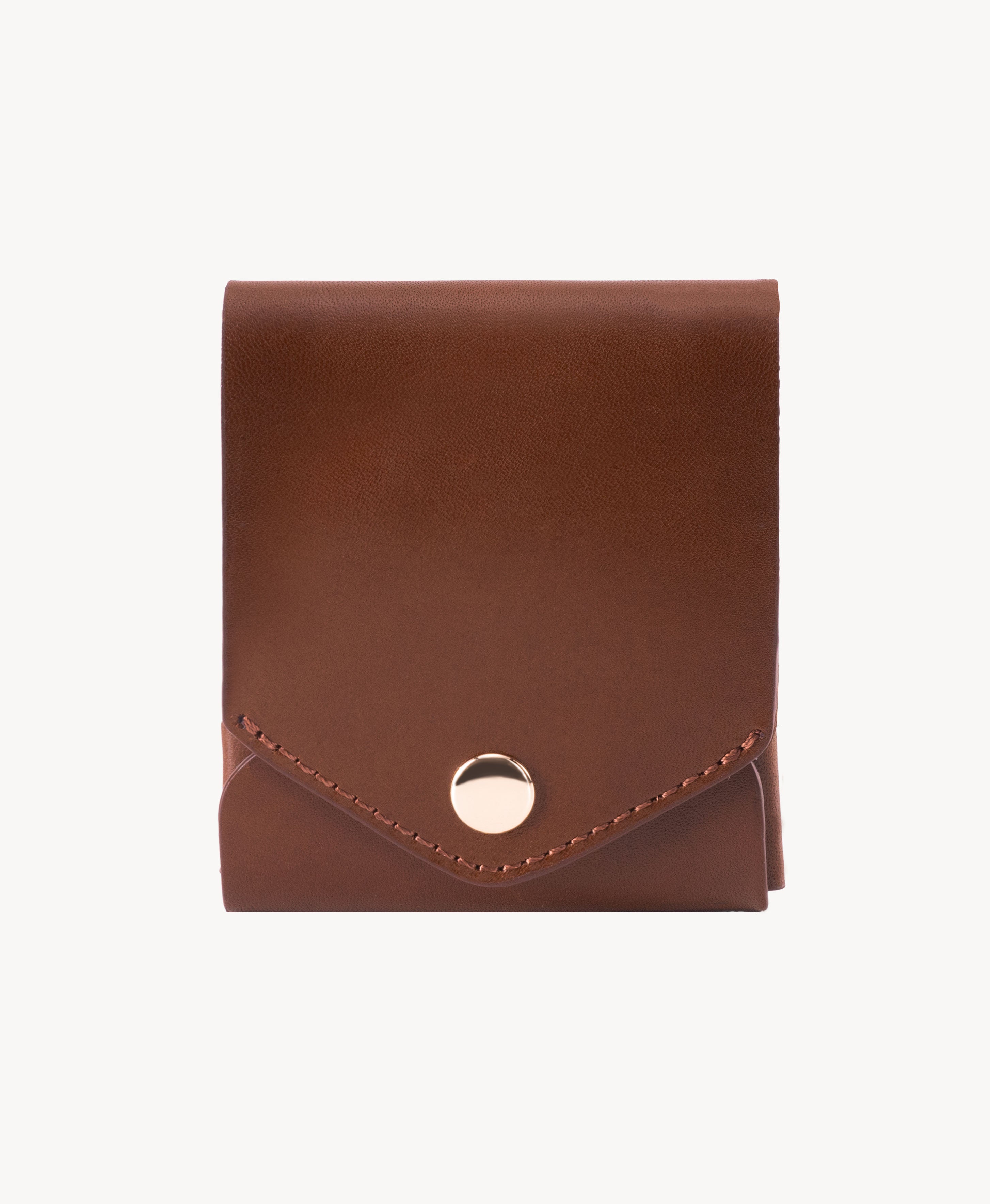 Kakavy Slim Leather Wallet with Pen Slot – Handcrafted Full-Grain EDC Wallet