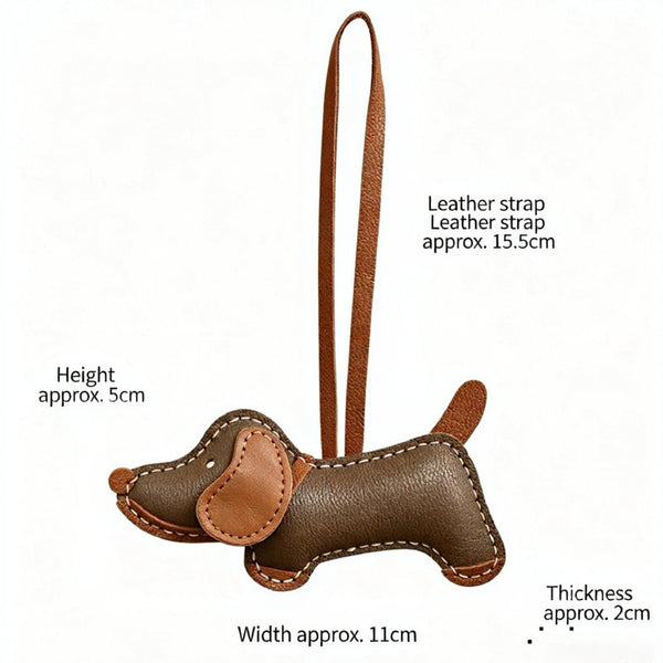 Trendy Genuine Leather Puppy Charm