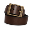 Premium Waxed Genuine Leather Belt | Heritage Brass Buckle