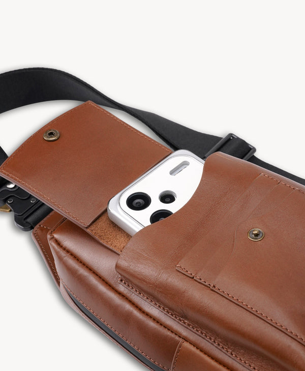 Vintage American Leather Motorcycle Chest Pack
