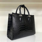 Luxury Croc-Embossed Tote Handbag
