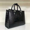 Luxury Croc-Embossed Tote Handbag