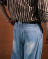 Cintura vintage in vera pelle | Fibbia in ottone massiccio