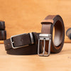 Vintage Full-Grain Leather Belt | Classic Pin Buckle