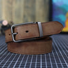 Vintage Full-Grain Leather Belt | Classic Pin Buckle