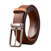 Vintage Full-Grain Leather Belt | Classic Pin Buckle