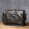 Vintage Top Grain Leather Men's Crossbody Messenger Bag