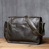 Vintage Top Grain Leather Men's Crossbody Messenger Bag
