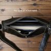 Vintage Top Grain Leather Men's Crossbody Messenger Bag