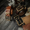 Premium Waxed Genuine Leather Belt | Heritage Brass Buckle