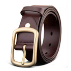 Men's Full-Grain Leather Pin Buckle Belt