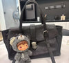 Genuine Leather Structured Satchel Bag