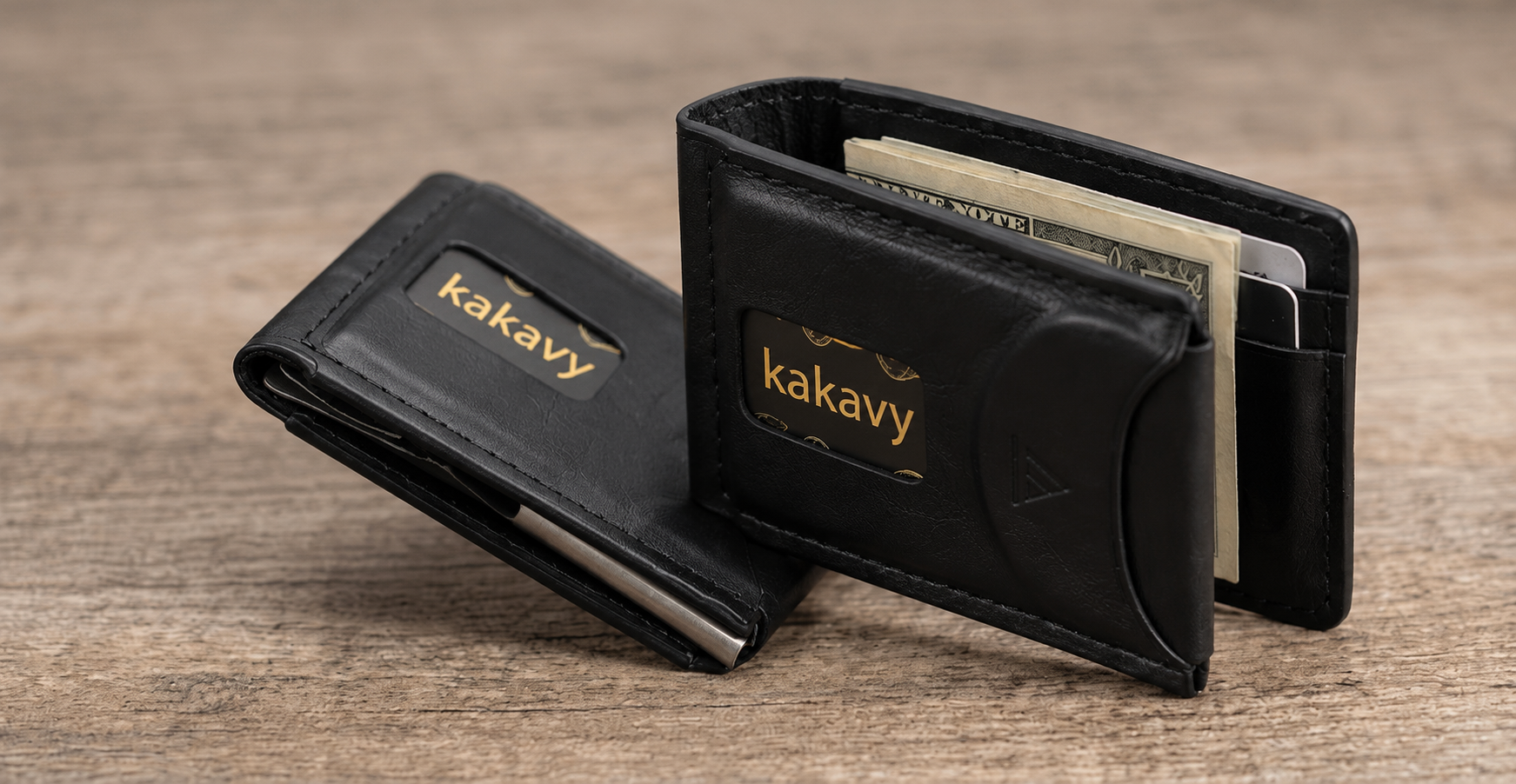 Slim Innovative Bifold Leather Card Wallet