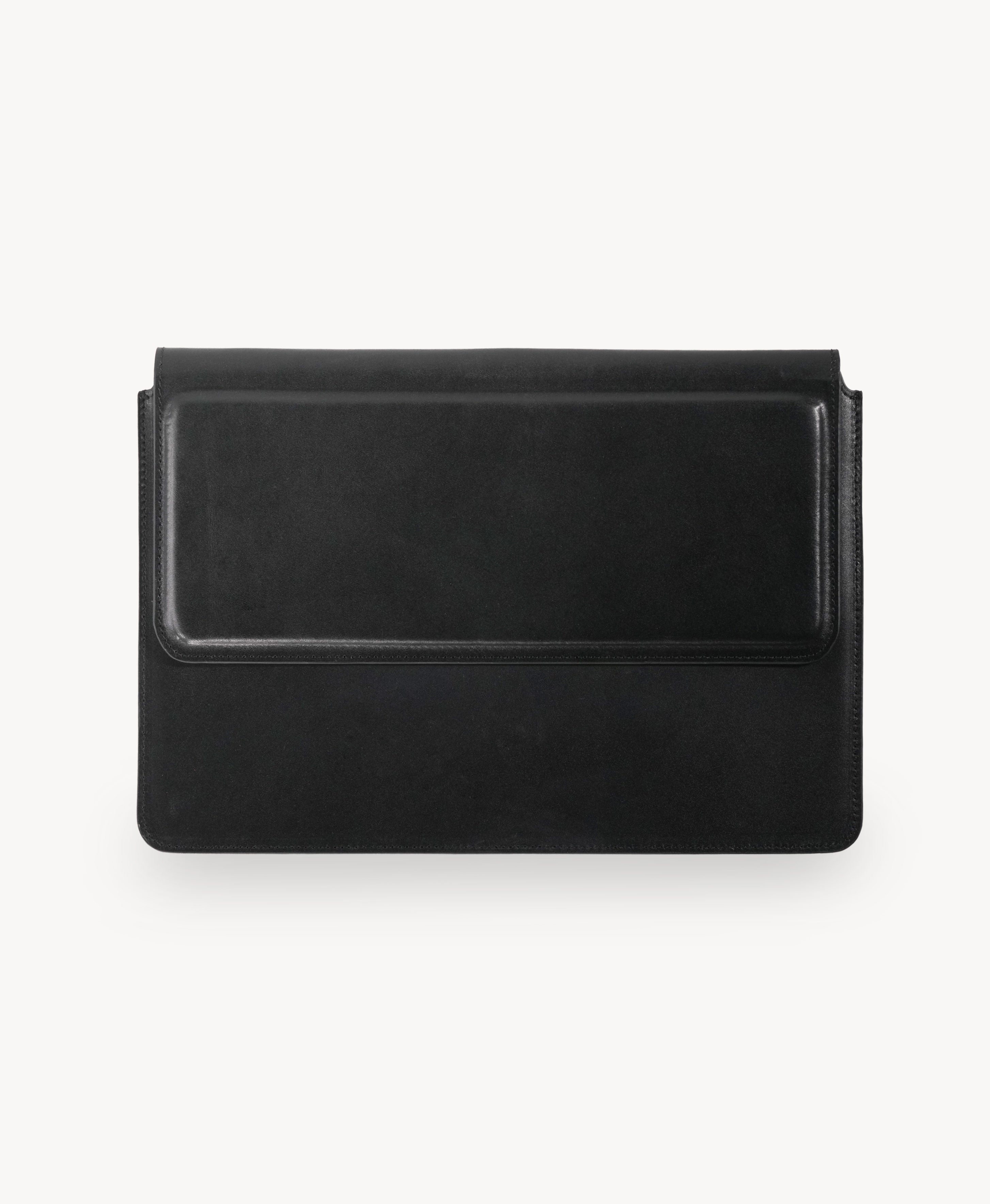 Full-Grain Bridle Leather Laptop Sleeve & Stand