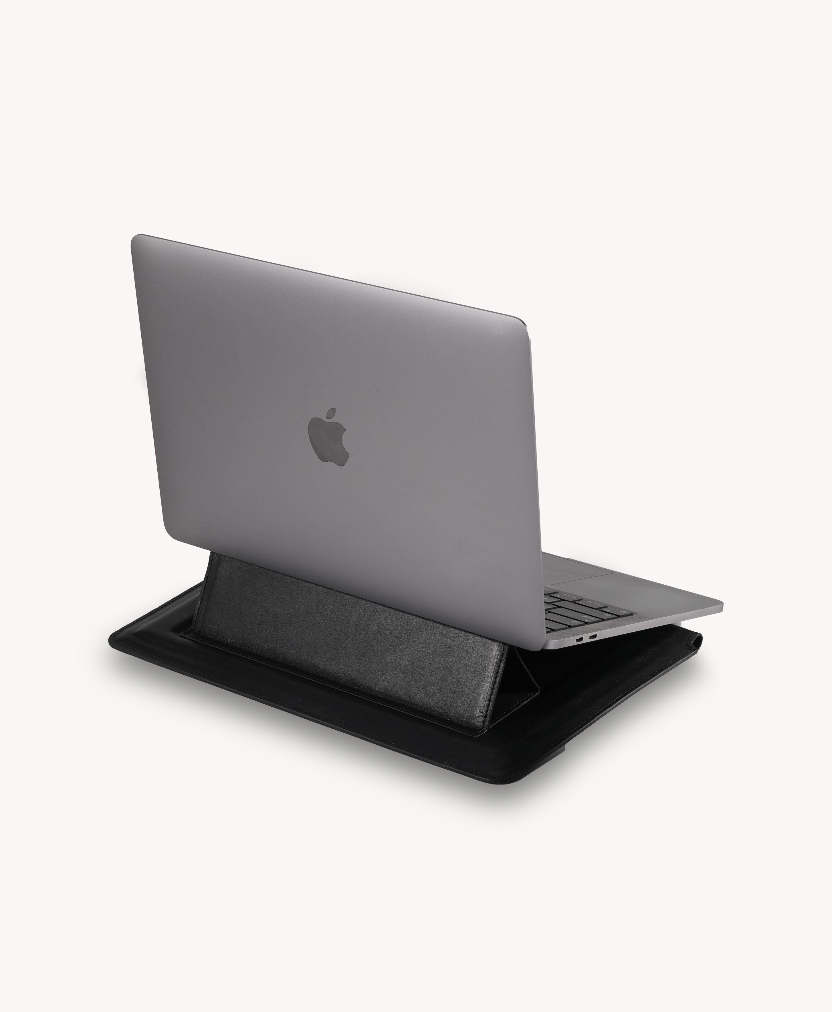 Full-Grain Bridle Leather Laptop Sleeve & Stand