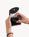 Handmade Full-Grain Saddle Leather Trifold Wallet - Black