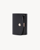 Handmade Full-Grain Saddle Leather Trifold Wallet - Black
