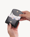 Handmade Full-Grain Saddle Leather Trifold Wallet - Black