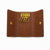 Handcrafted Vintage Leather Key Holder with Brass Hooks