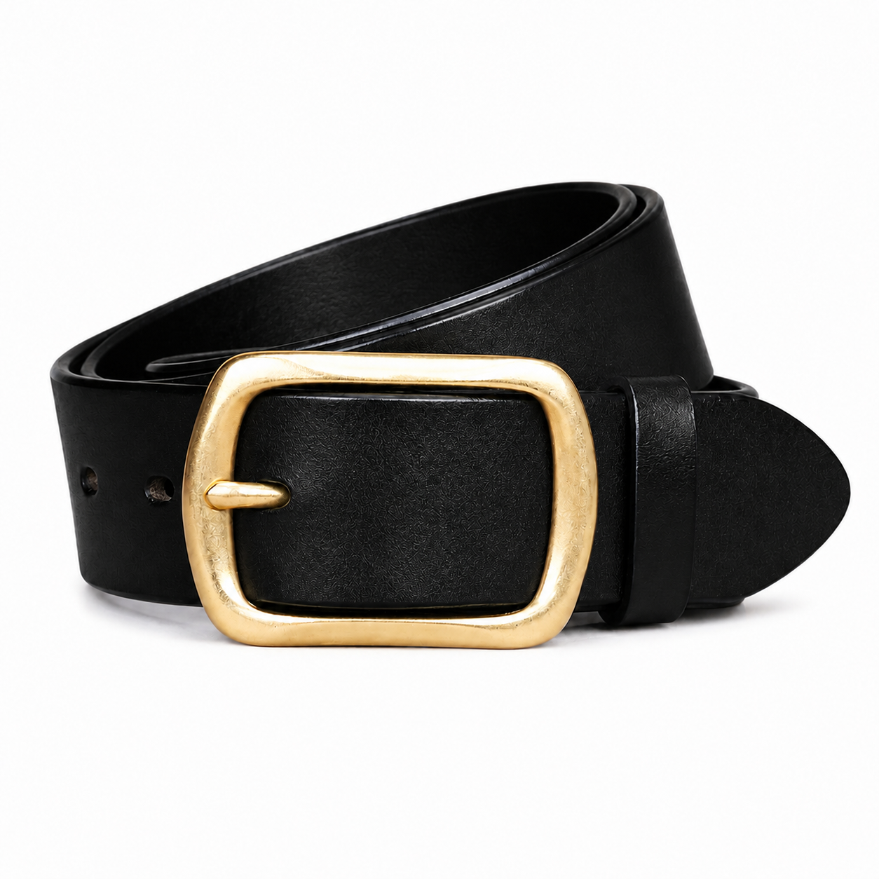 Men's Full-Grain Leather Pin Buckle Belt