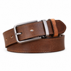 Vintage Full-Grain Leather Belt | Classic Pin Buckle