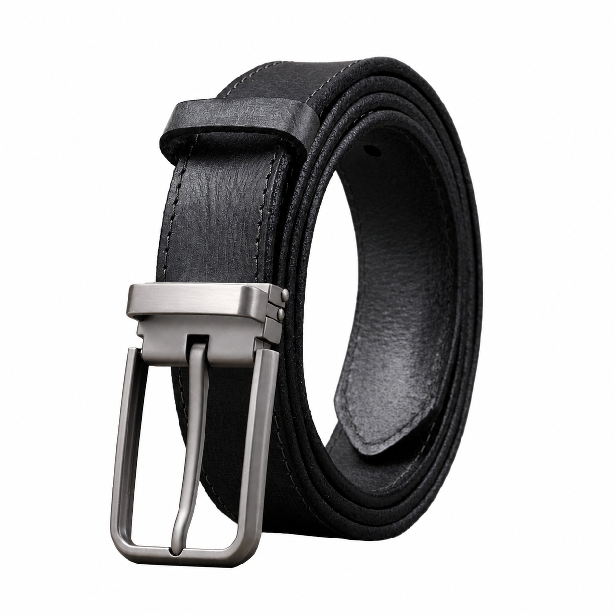 Vintage Full-Grain Leather Belt | Classic Pin Buckle