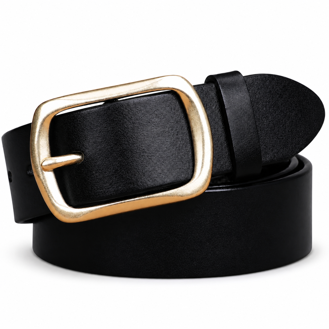 Men's Full-Grain Leather Pin Buckle Belt
