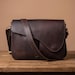 Personalized Handmade Buffalo Leather Crossbody Bag | Top Grain Leather Messenger Purse | Vintage Shoulder Satchel Gift for Women Men | HLC