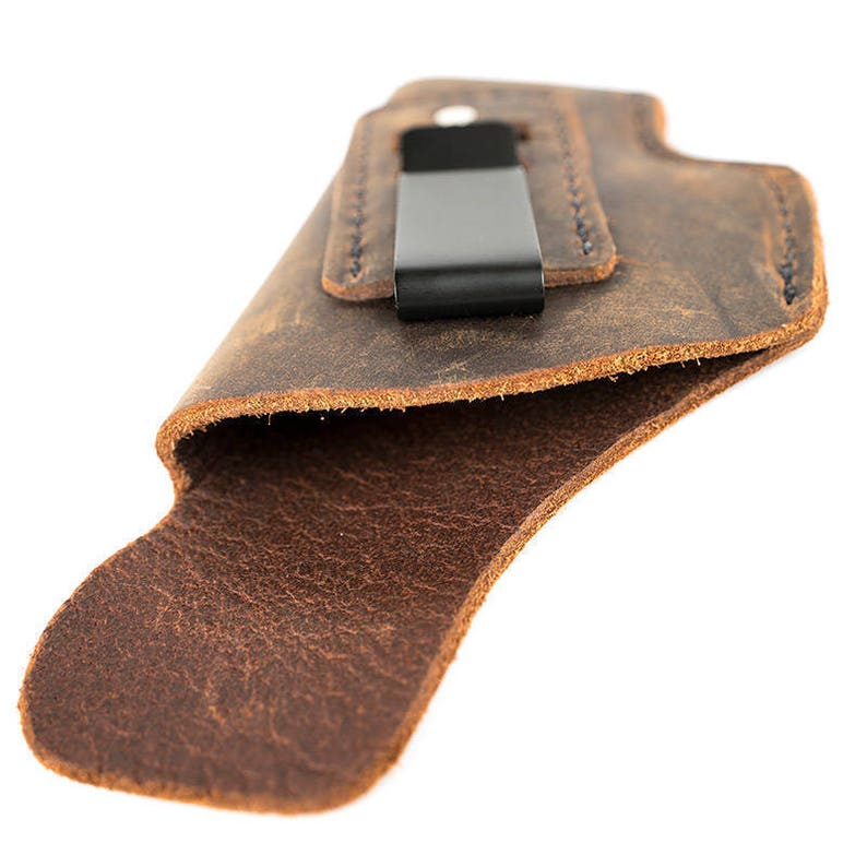 CZ P-10c Leather Holster - SOFT Leather Inside the Waistband (IWB) Concealed Carry Holster- 100% Water Buffalo Leather - Made in U.S.A.