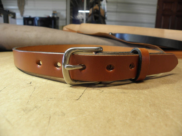 Ladies Handmade Leather Belt, 100% Full Grain Genuine Leather, Non-Layered, English Bridle Leather, Leather Belt Lady, Womens Leather Belt