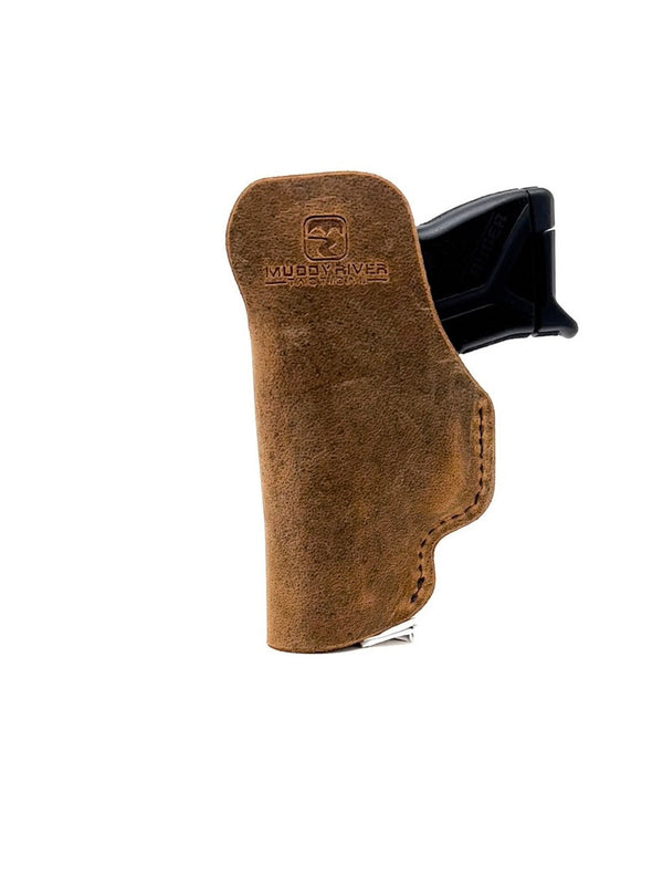 Ruger LCP / Ruger LCP 2 Leather Holster - Leather Inside the Waistband Concealed Carry Holster- 100% Water Buffalo Leather - Made in U.S.A.