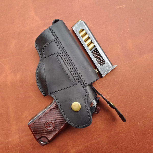 Leather Pistolet Makarov Holster Belt Carry PM Holster