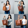 Tote leather bag, Cognac leather tote, Leather tote bag, Small tote bag, Woman shoulder bag, Gift for woman, Leather shopping bag, Gift