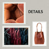 Tote leather bag, Cognac leather tote, Leather tote bag, Small tote bag, Woman shoulder bag, Gift for woman, Leather shopping bag, Gift