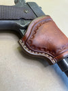 The "Slim" Holster for the Colt 1911 Govt. Model and Commander..... Handmade from Saddle Leather.