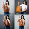 Tote leather bag, Cognac leather tote, Leather tote bag, Small tote bag, Woman shoulder bag, Gift for woman, Leather shopping bag, Gift