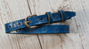 Handmade Italian Leather Belt: Women's Dress Belt, Floral Tooled, 1 inch