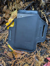 Slanted Leather Phone Holster, Leather phone case with belt loops, Pixel Samsung Kyocera iphone holster