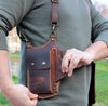 wearable leather bag, holster vest bag