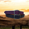 Women's Multicolored Leather Belt, Full Grain Leather Belt, 1.5"