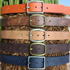 Women's Multicolored Leather Belt, Full Grain Leather Belt, 1.5"