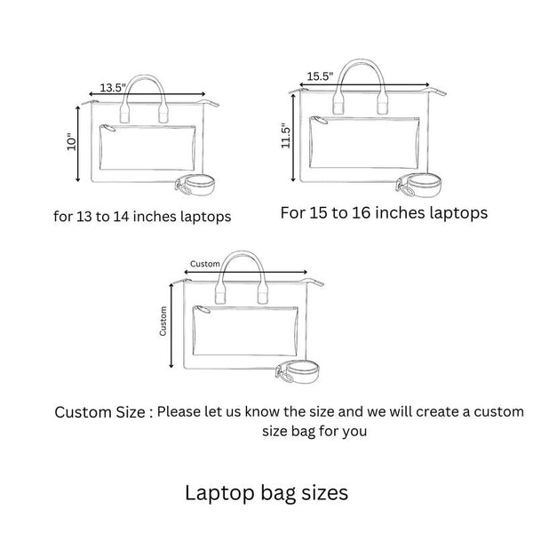 Personalized Leather briefcase laptop messenger bag leather satchel MacBook sleeve for 13 14 15 16 inches Mac Air pro M1 M2 M3 M4 office bag