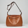 Women's Genuine Cowhide Leather Bag: Ladies Classic Leather Shoulder Bag