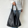 Soft Real Leather Hobo Bag, Slouchy Tote Shoulder Bag, Fits 13'' Laptop