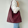 Soft Real Leather Hobo Bag, Slouchy Tote Shoulder Bag, Fits 13'' Laptop
