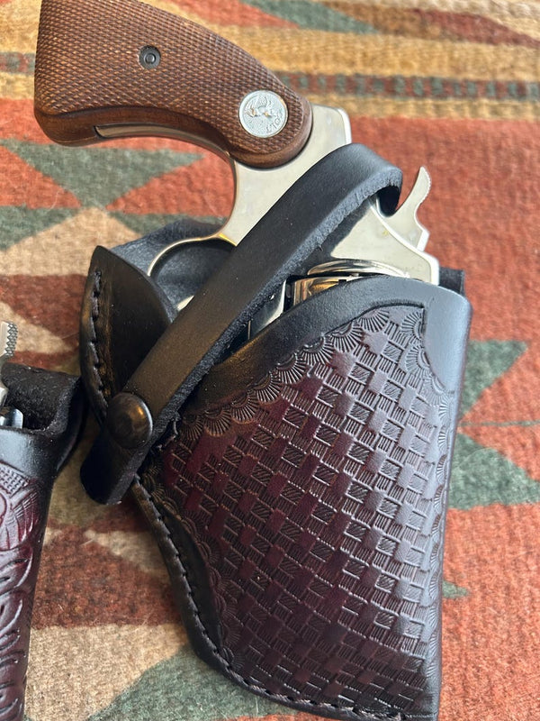 Leather Field Holster Fits S&W Model 36 37 60 37 Taurus Model 85 856 Colt Detective Special