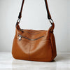 Women's Genuine Cowhide Leather Bag: Ladies Classic Leather Shoulder Bag