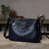 Women's Genuine Cowhide Leather Bag: Ladies Classic Leather Shoulder Bag