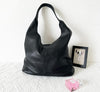 Soft Real Leather Hobo Bag, Slouchy Tote Shoulder Bag, Fits 13'' Laptop