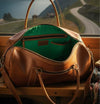 Leather Travel Duffel Bag – Women’s Weekender Tote with Shoulder strap